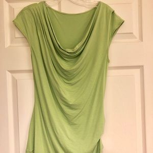 Green Cowl, Ruched Blouse MACY’S, Size M m, 8-10
